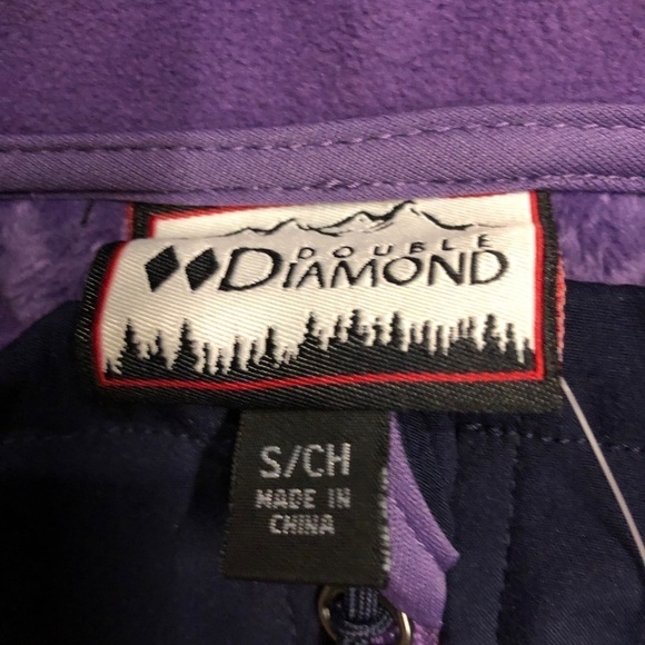 DOUBLE DIAMOND - WOMENS SOFTSHELL PLUM JACKET SZ S - Picture 2 of 16